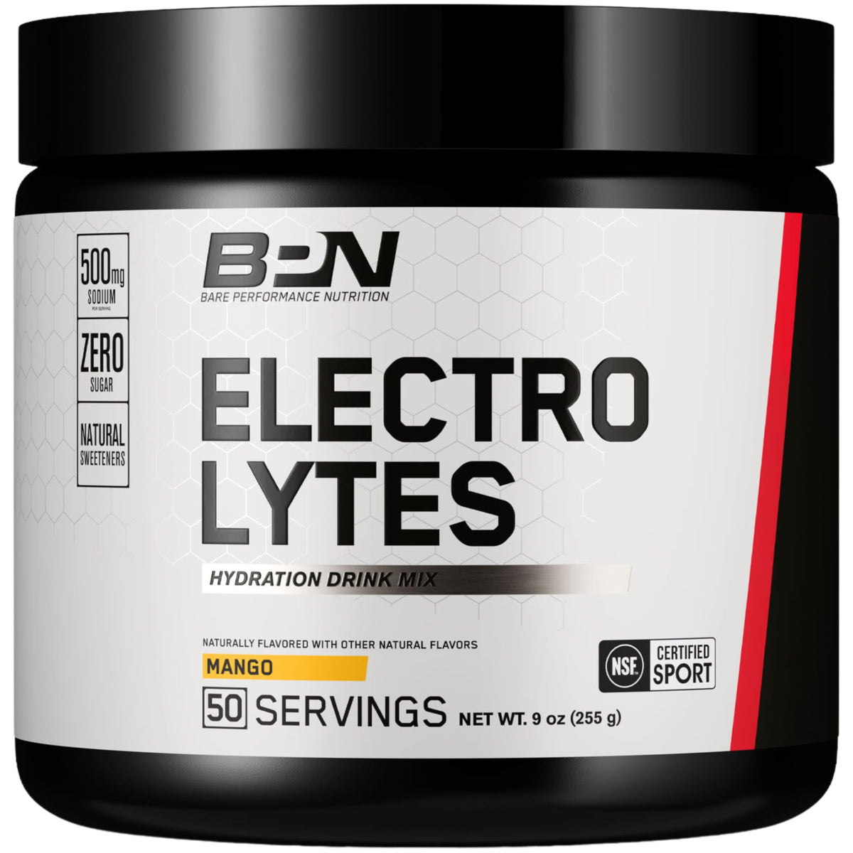 BPN Electrolytes bouteille mangue pour hydratation optimale pendant l’entraînement