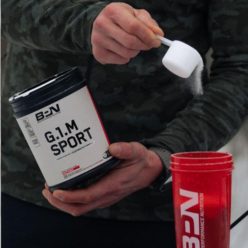 BARE PERFORMANCE NUTRITION BPN G1M Go One More Sport, arôme orange, plaisir sensoriel et performance.