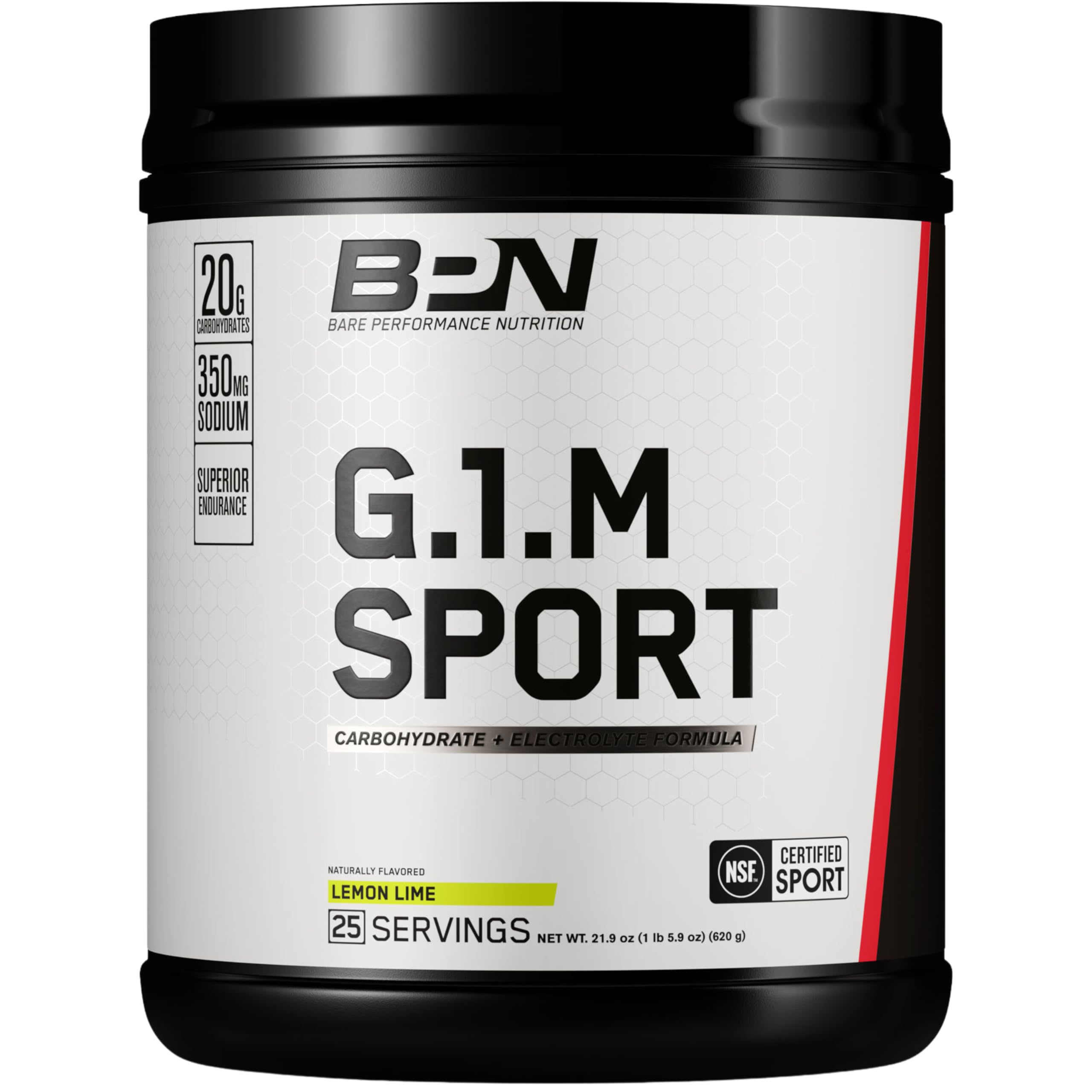 Poudre BPN G1M goût citron-lime pour endurance et énergie.