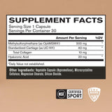 BARE PERFORMANCE NUTRITION capsules UC-ll soutien des articulations et confort lors du mouvement.