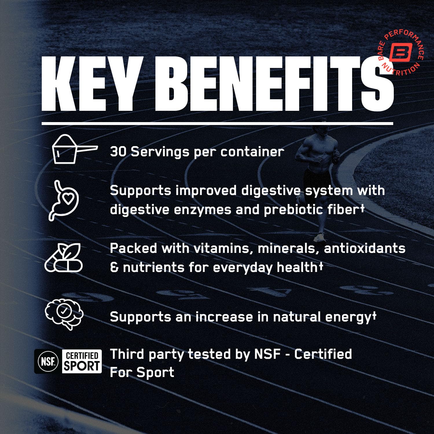 BARE PERFORMANCE NUTRITION BPN Strong Reds, antioxydants pour le bien-être quotidien.