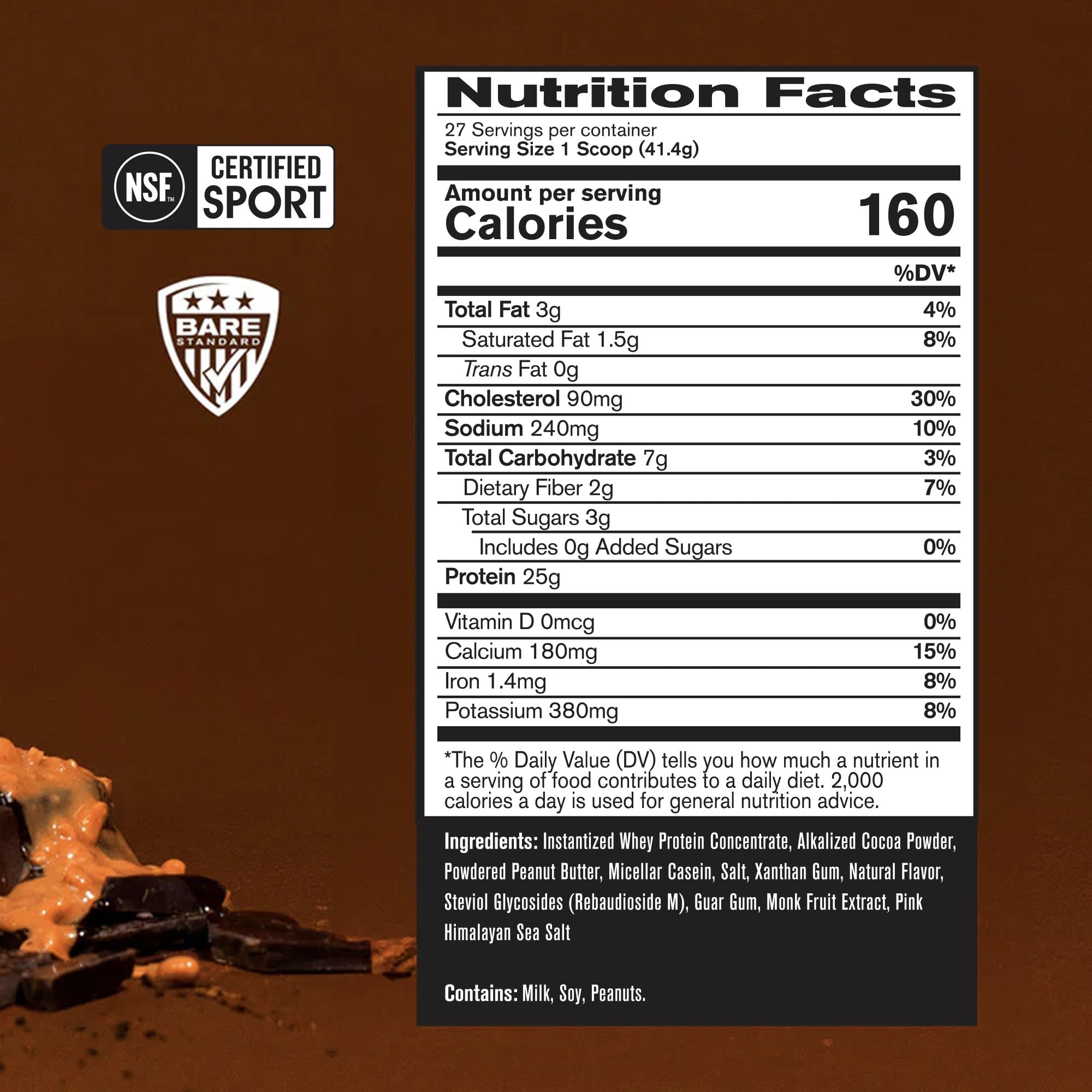 BARE PERFORMANCE NUTRITION BPN – mélange rapide et homogène avec eau ou lait.
