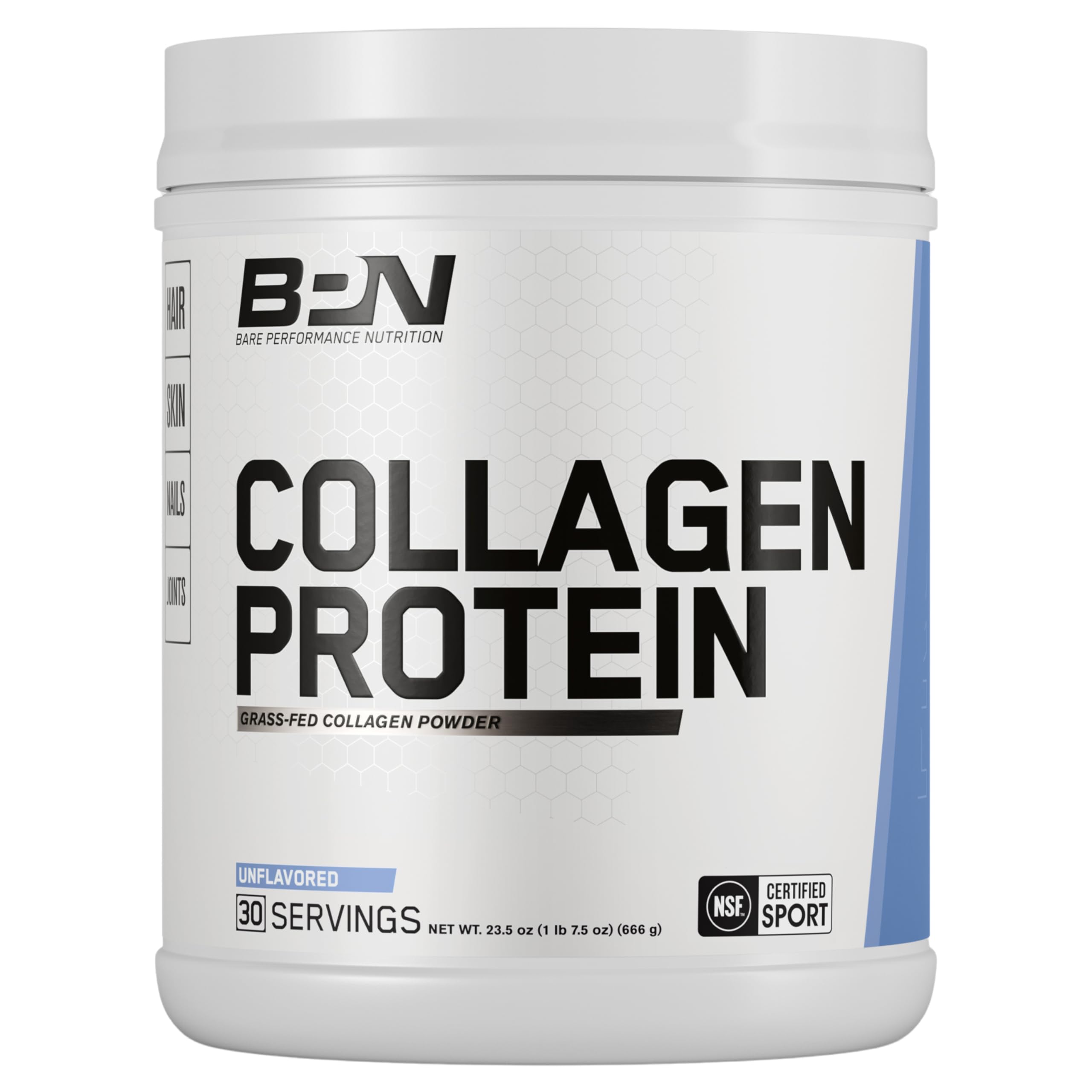 BARE PERFORMANCE NUTRITION collagene-proteine bovin issu d'herbe; poudre non aromatee, utilisation quotidienne