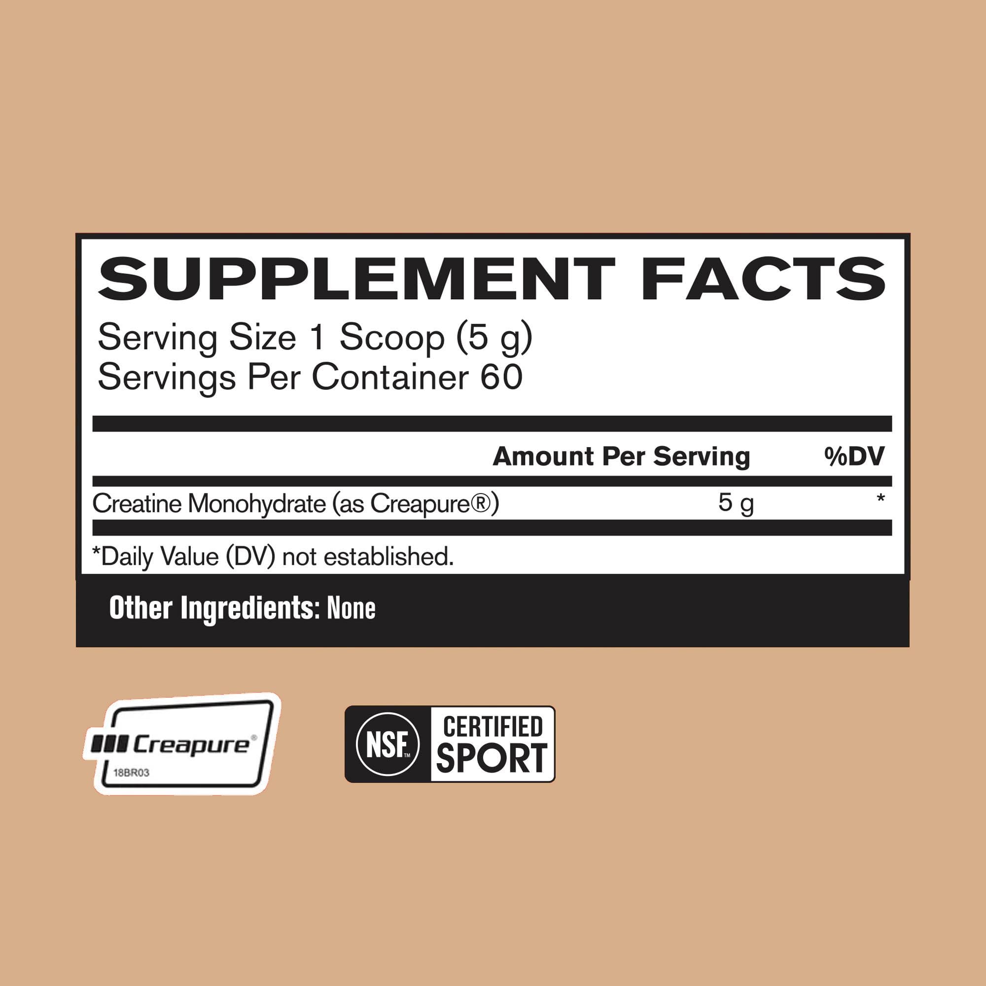 BARE PERFORMANCE NUTRITION – doseur inclus pour un dosage précis de créatine Creapure