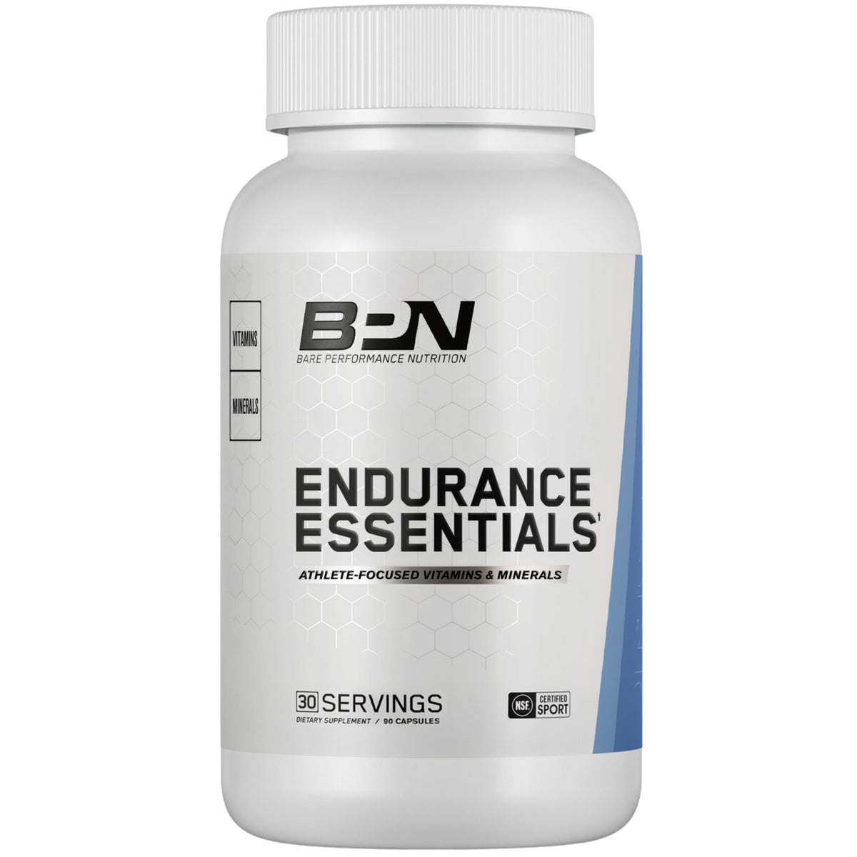 BARE PERFORMANCE NUTRITION Endurance Essentials – bouteille montrant le complément, énergie pendant l entraînement d endurance