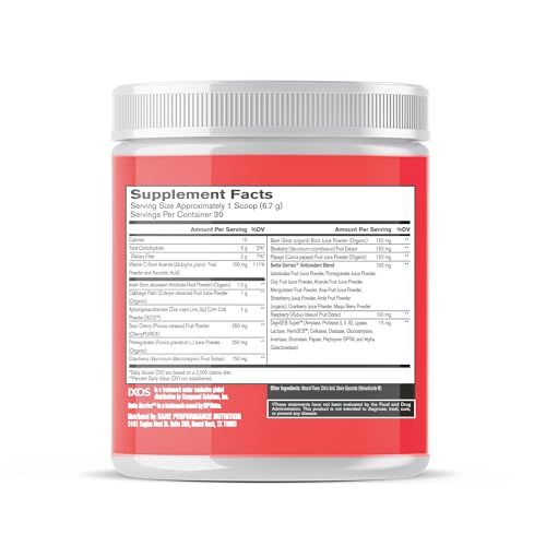 BARE PERFORMANCE NUTRITION Strong Reds Poudre Acai, mélange fruité revitalisant.
