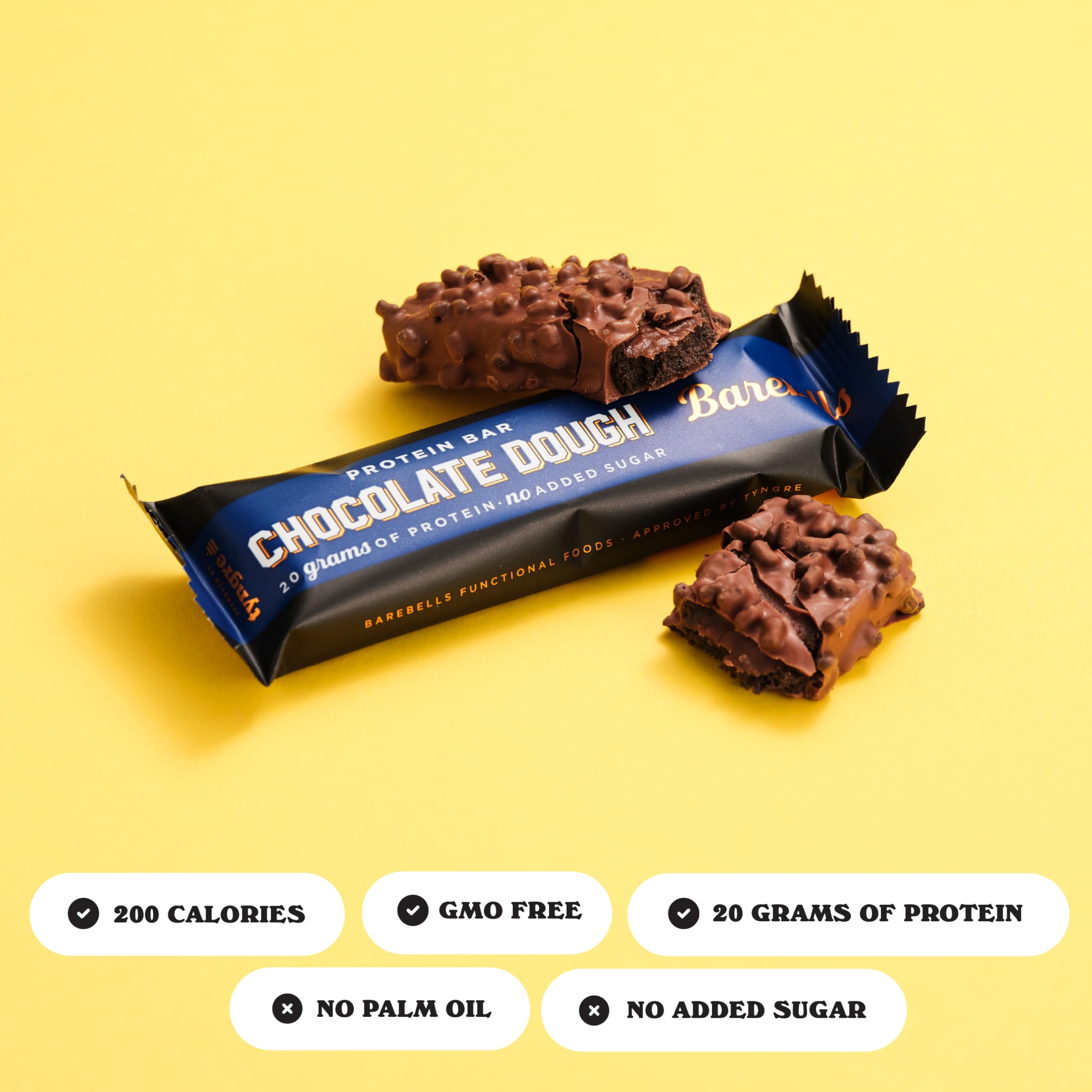 Chocolat lait et croquant Barebells Brownie Dough, expérience gourmande.