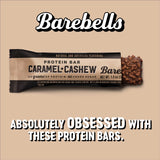 Barre Barebells caramel cashew, texture crémeuse pour une dégustation agréable