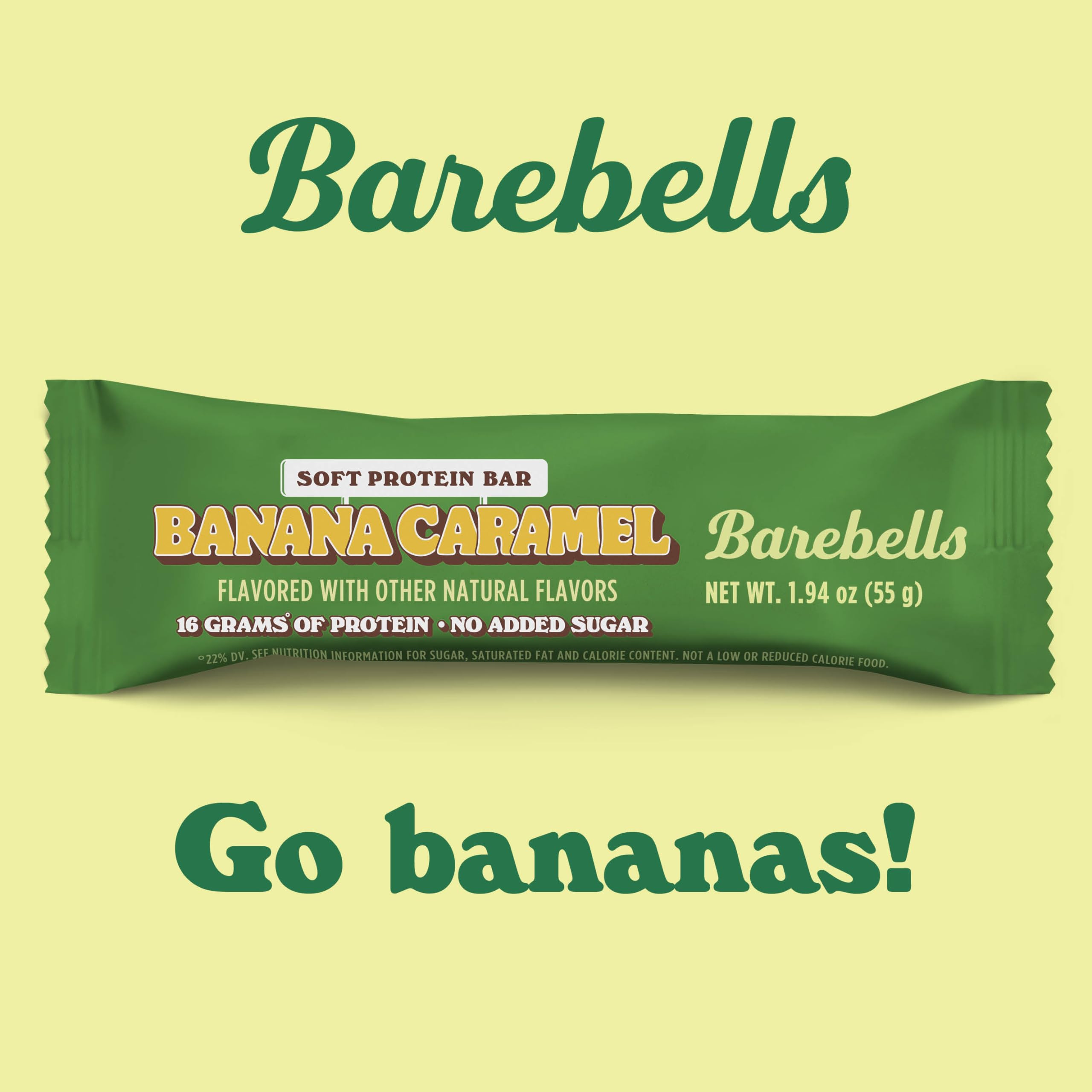 barebells barre protéinée banane caramel pack 2 x 12 barres.