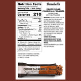 Barres Barebells protéine Cookies et Caramel – cœur chocolat et caramel, texture délicieuse.