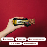 Barebells barres protéinées cacahuète salée goût riche et savoureux pour satisfaire une envie.