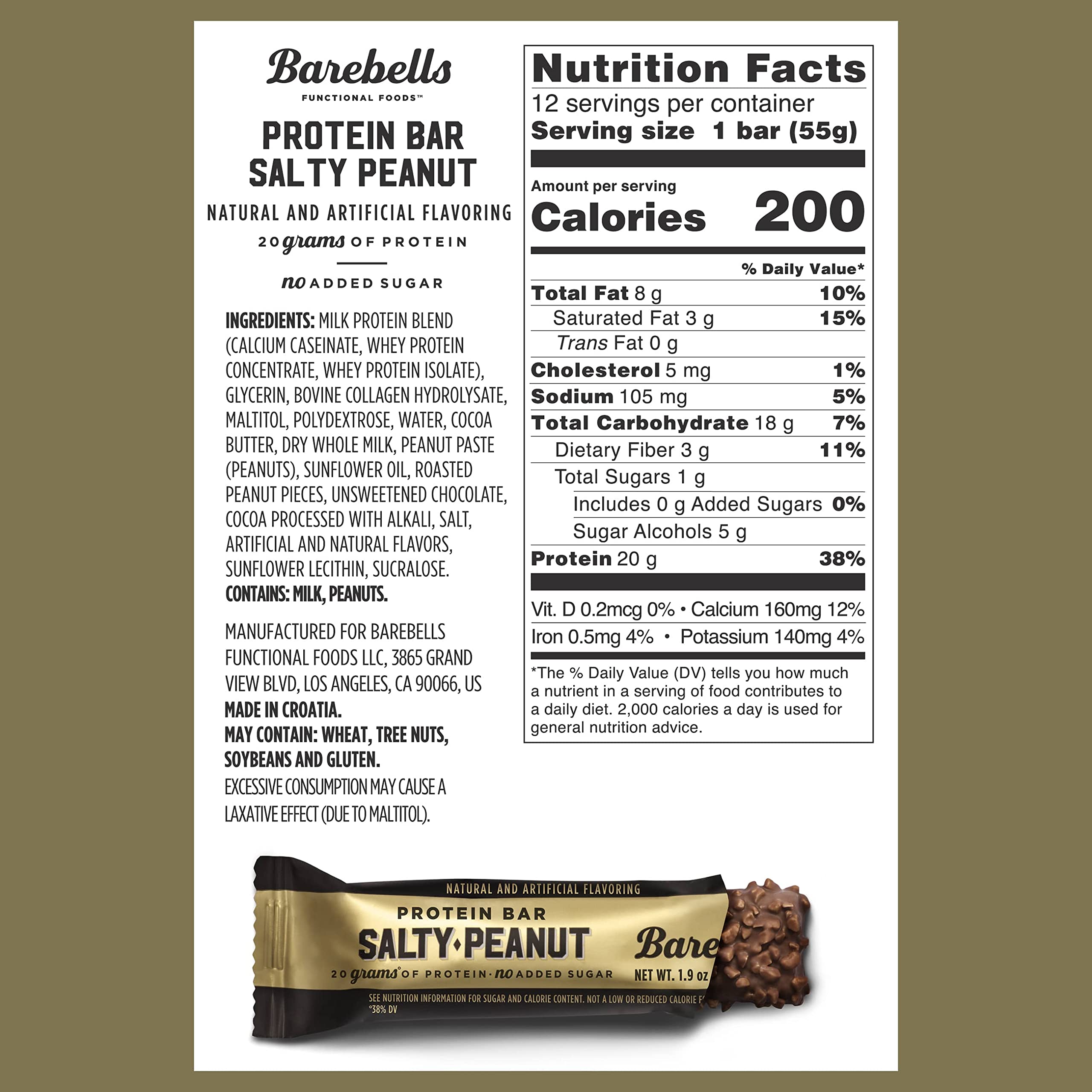 Barebells barres protéinées cacahuète salée texture moelleuse idéale pour une pause gourmande et rapide.