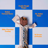 Barebells pépites chocolat et morceaux croquants, texture variée à chaque bouchée.