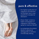 Application sur les pieds avec Dream State et massage léger.