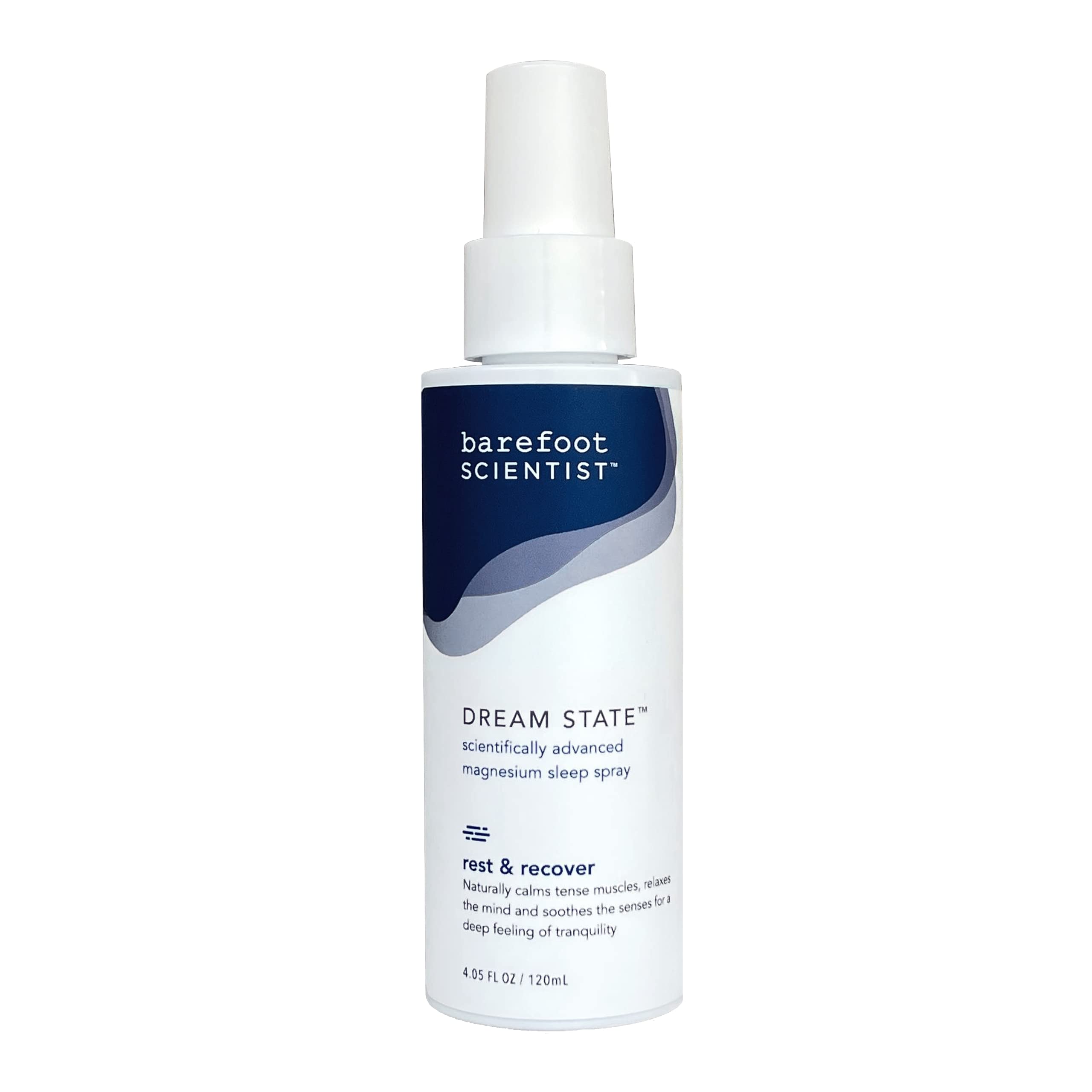 Utilisation du soir Dream State, spray sur les pieds et léger massage.