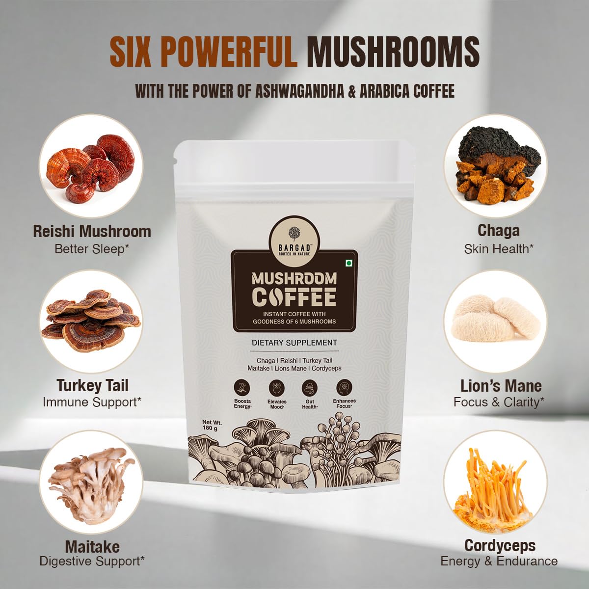 Bargad Café chaga 250 mg – soutien antioxydant et énergie.