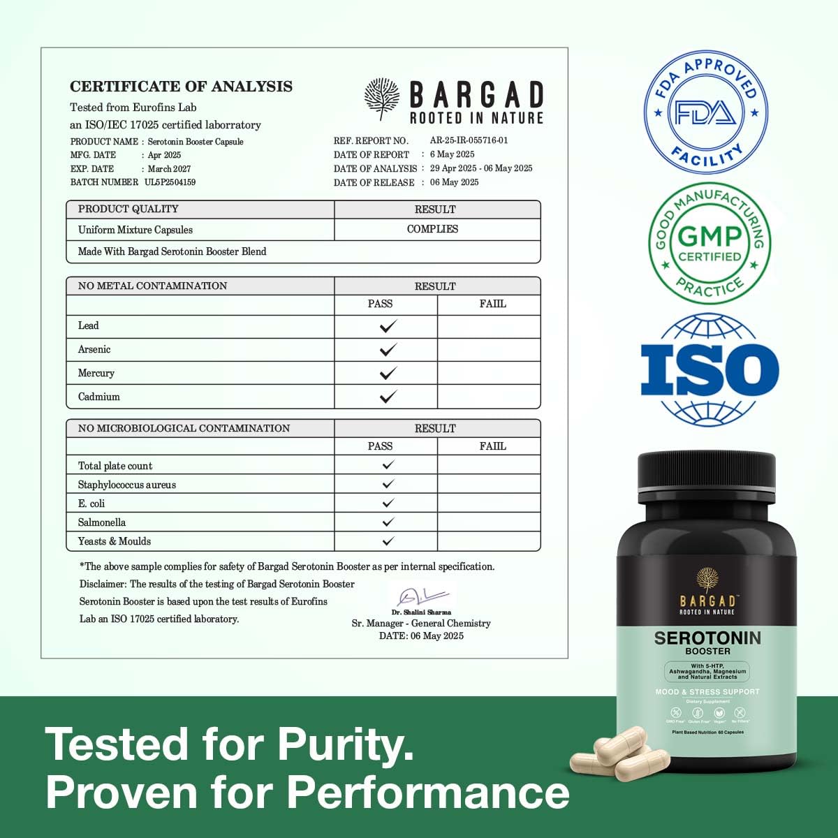 Bargad Serotonin Support – emballage écologique: choix respectueux de l'environnement.