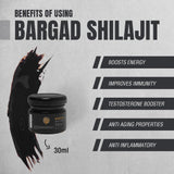 Contrôle qualité en laboratoire Bargad Shilajit Resin.