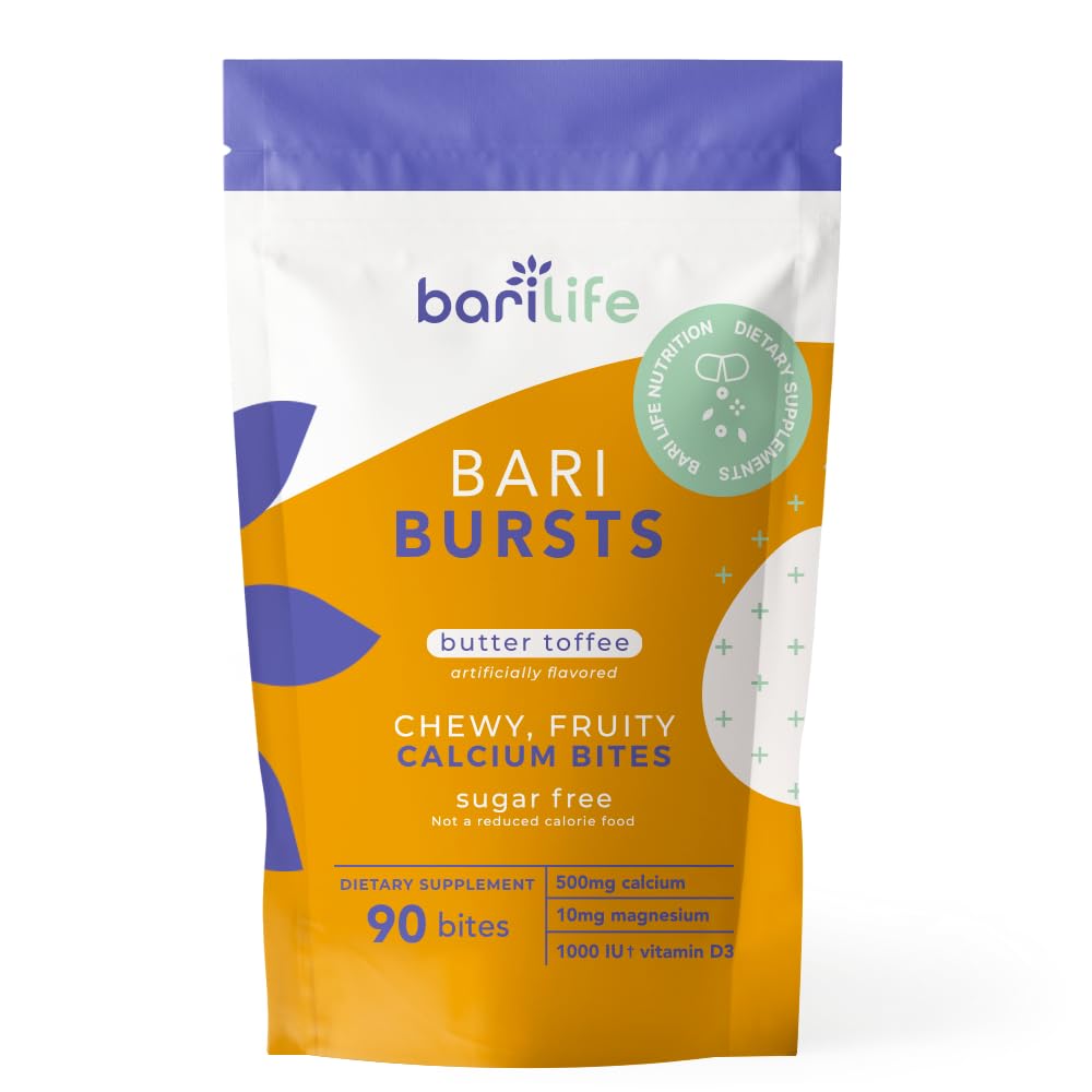 Bari Life Calcium Citrate Bariatric bonbons caramel-beurre — boîte pratique à emporter