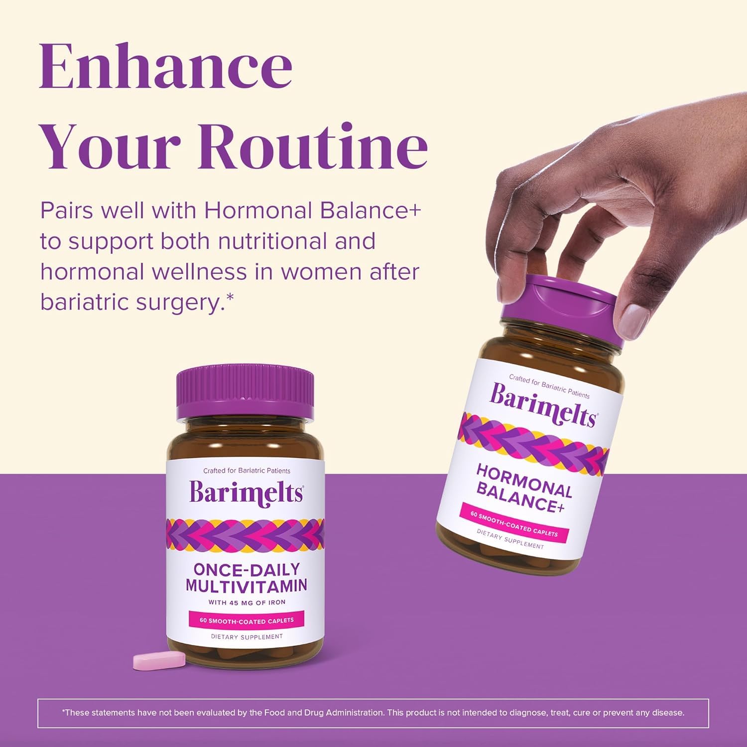 Soutien nutritionnel post chirurgie bariatique BariMelts via une routine simple