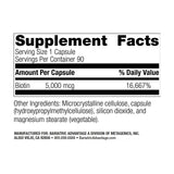 Biotine Bariatric Advantage, soutien cheveux et ongles, prise quotidienne pratique.