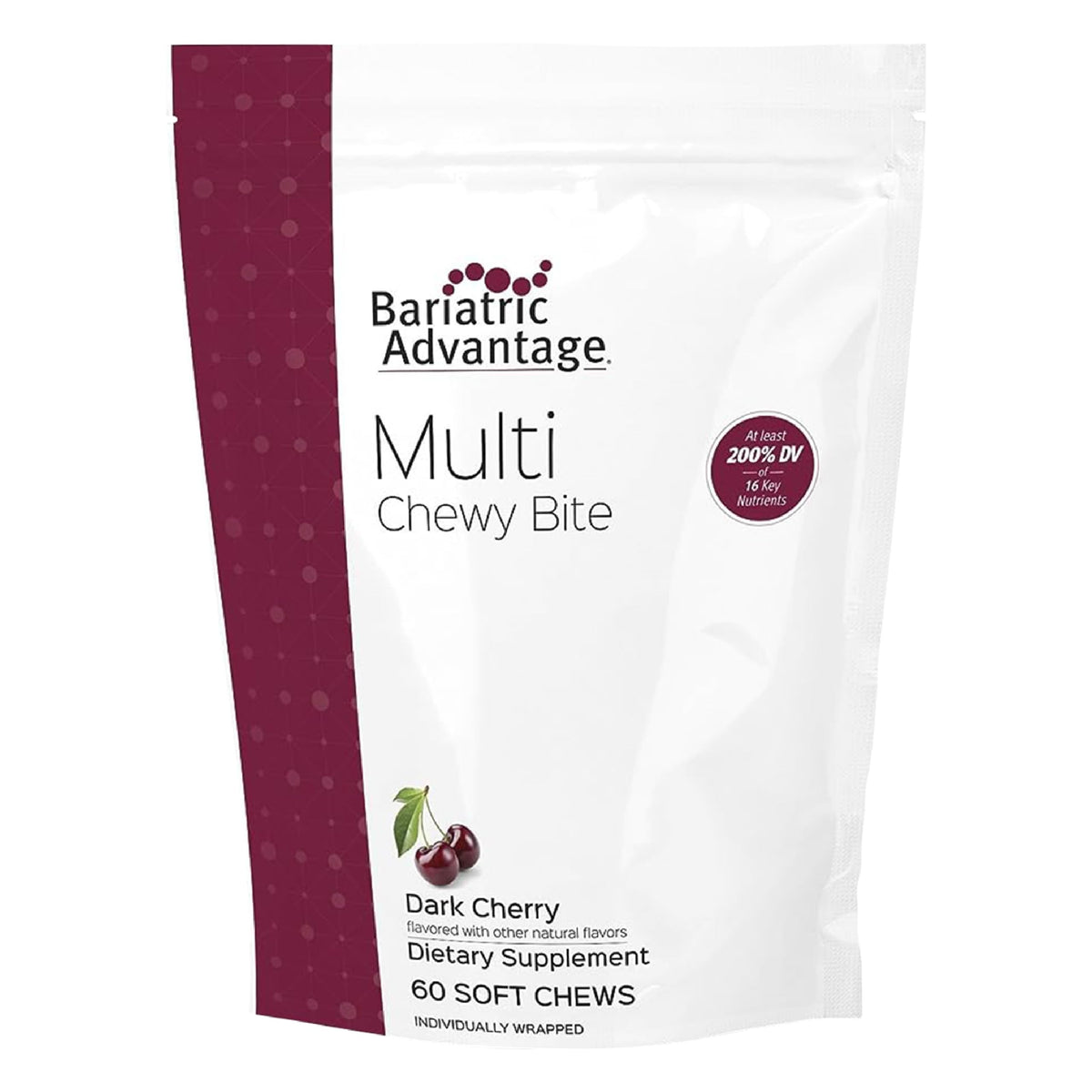 Bariatric Advantage – bouchées cerise sombre, goût agréable et nutrition quotidienne