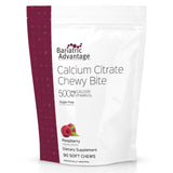 Bariatric Advantage: bouteille montrant les bouchées calcium citrate pratiques.