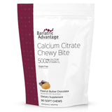 Bariatric Advantage Calcium Citrate Chewy Bites emballage pratique pour déplacements.