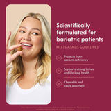 Bariatric Advantage bouchées calcium citrate texture gélifiée et goût caramel.