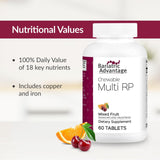 Bariatric Advantage Multivitamine à mâcher — couleur fruitée pour une expérience agréable.