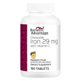 Bariatric Advantage: comprimé masticable fer 29 mg goût passion-fruit, pratique et facile à emporter.