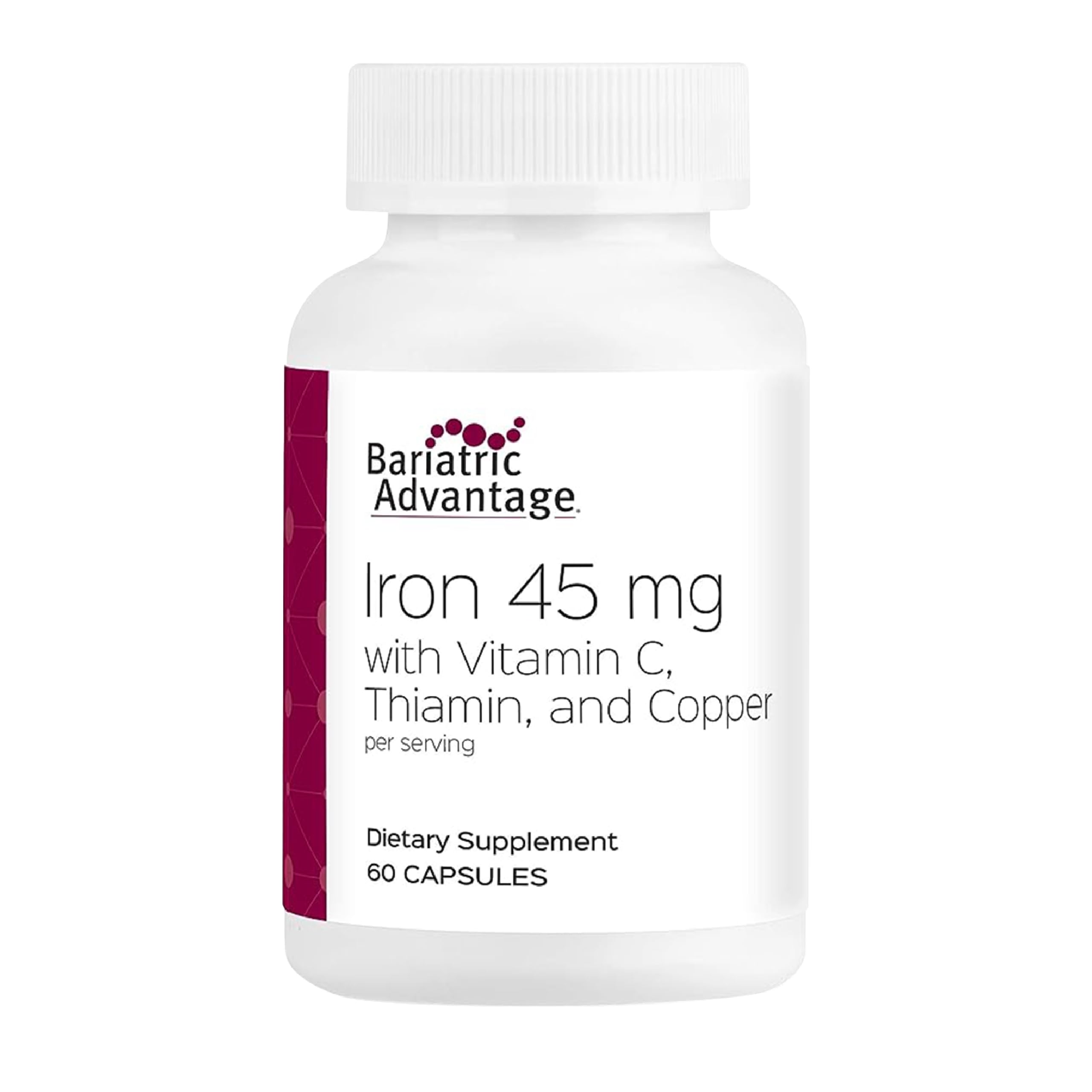 Bariatric Advantage : gélule fer 45 mg pour une absorption potentielle facilitée