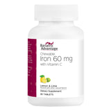 Bariatric Advantage fer masticable citron-lime avec emballage pratique pour prise quotidienne