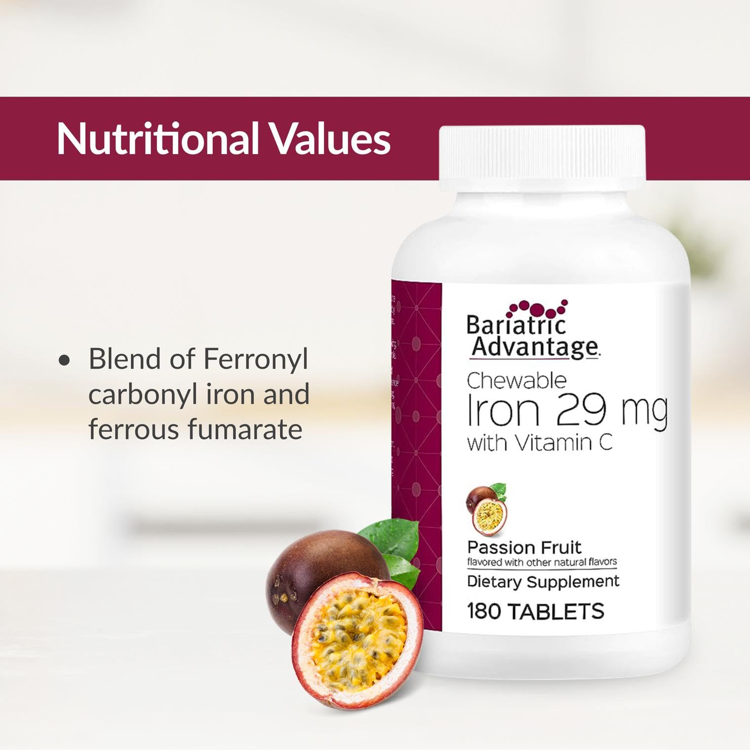 Bariatric Advantage: vitamine C et FOS pour l'immunité, soutien quotidien.