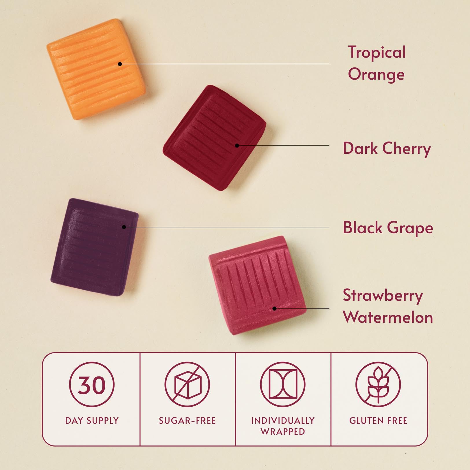 Arôme fruits assortis des bouchées Bariatric Advantage pour le plaisir.