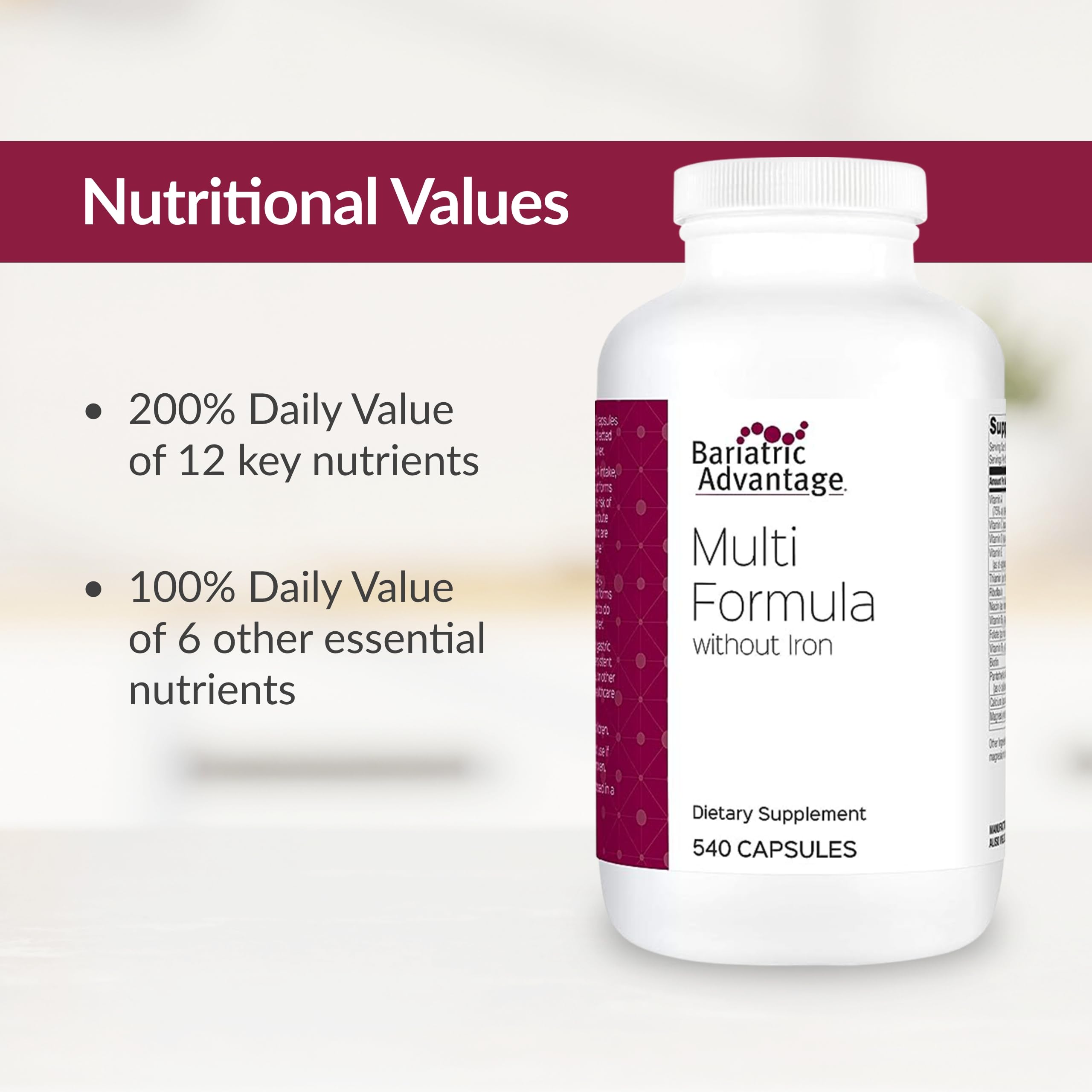 Bariatric Advantage – minéraux traces zinc sélénium cuivre utiles