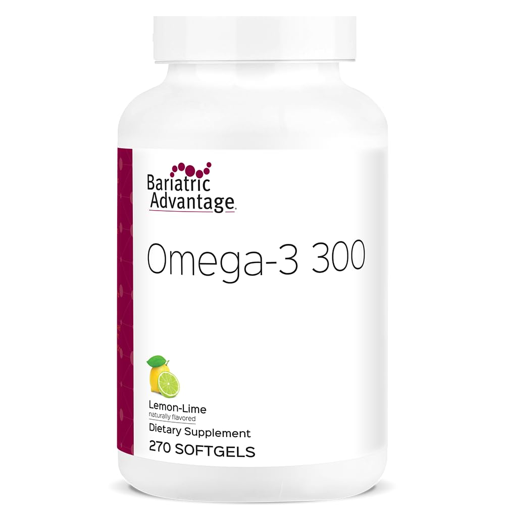 Bariatric Advantage Omega-3 300 capsules : source concentrée d’EPA et DHA.