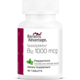 Bariatric Advantage SpeedyMelts B12 1000mcg menthe emballage pratique pour prise rapide