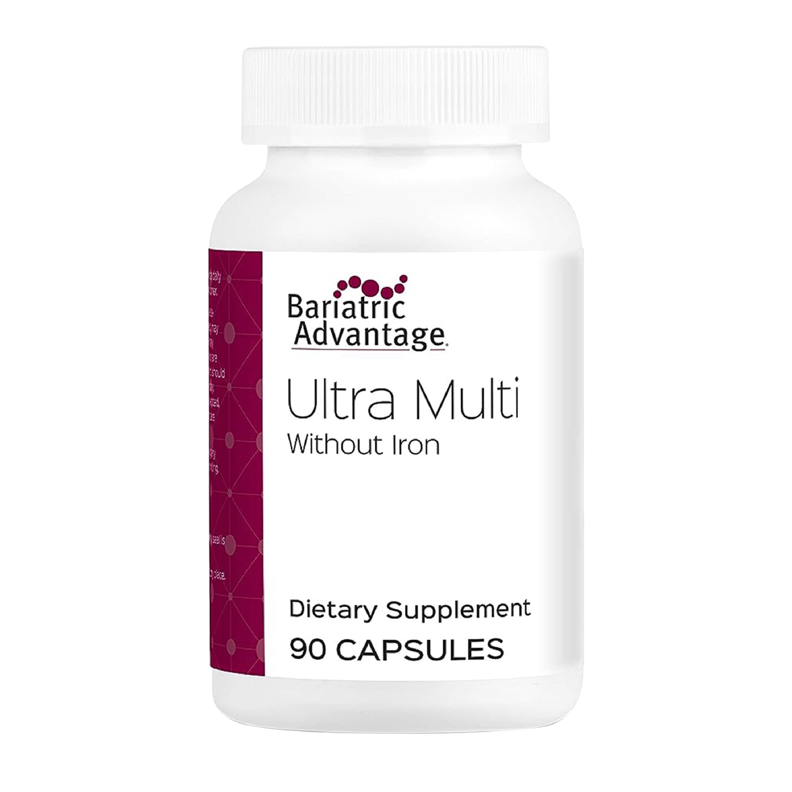 Bariatric Advantage Ultra Multi sans fer - bouteille pour prise quotidienne pratique.