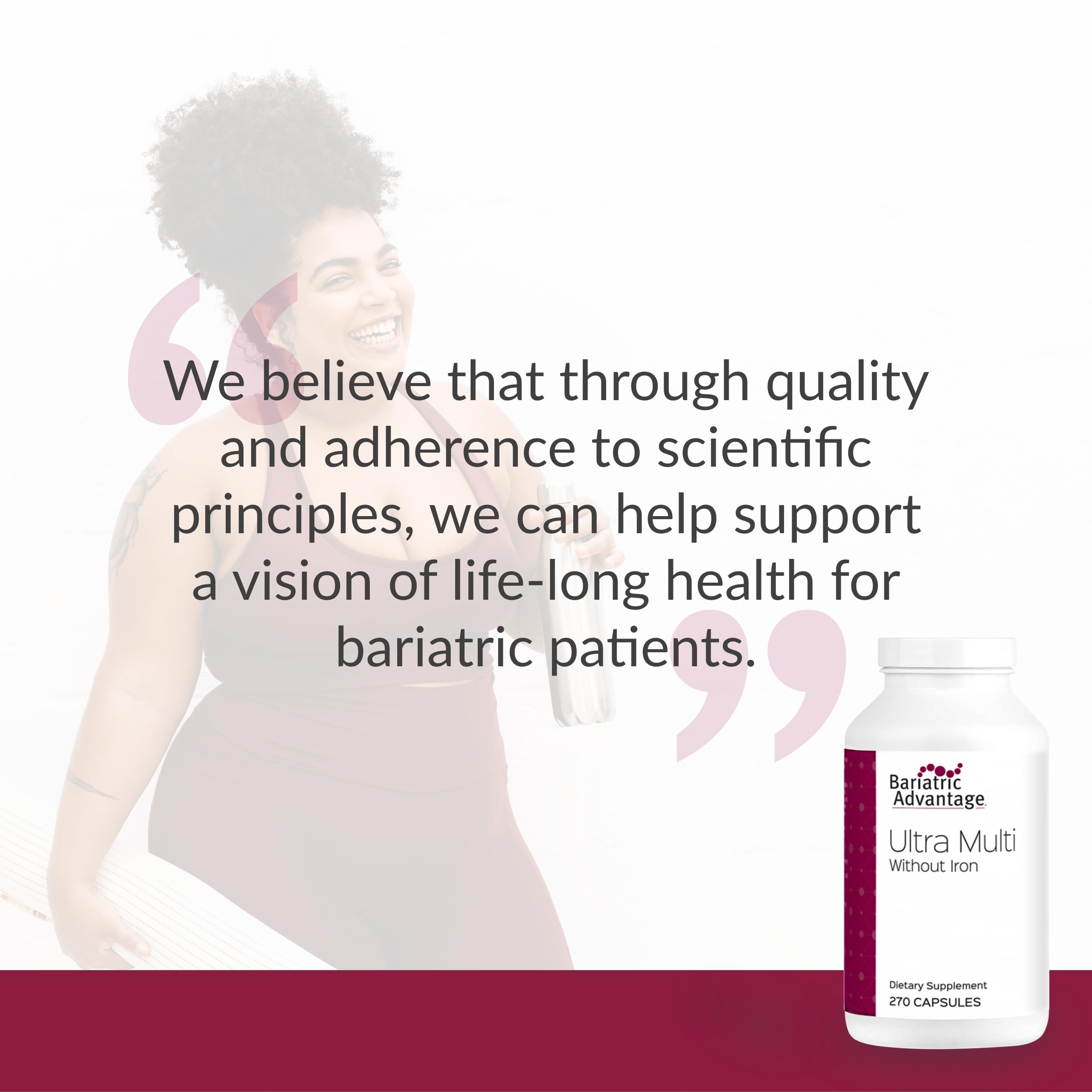 Utilisation quotidienne simple avec Bariatric Advantage Ultra Multi Sans Fer