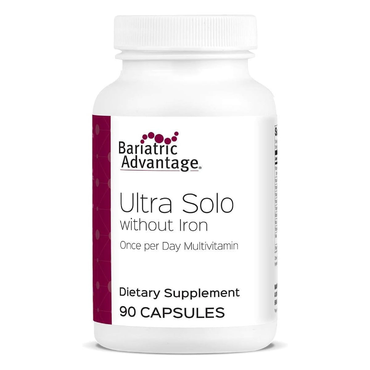 Bariatric Advantage Ultra Solo Sans Fer: capsule quotidienne pour soutenir vos besoins nutritionnels