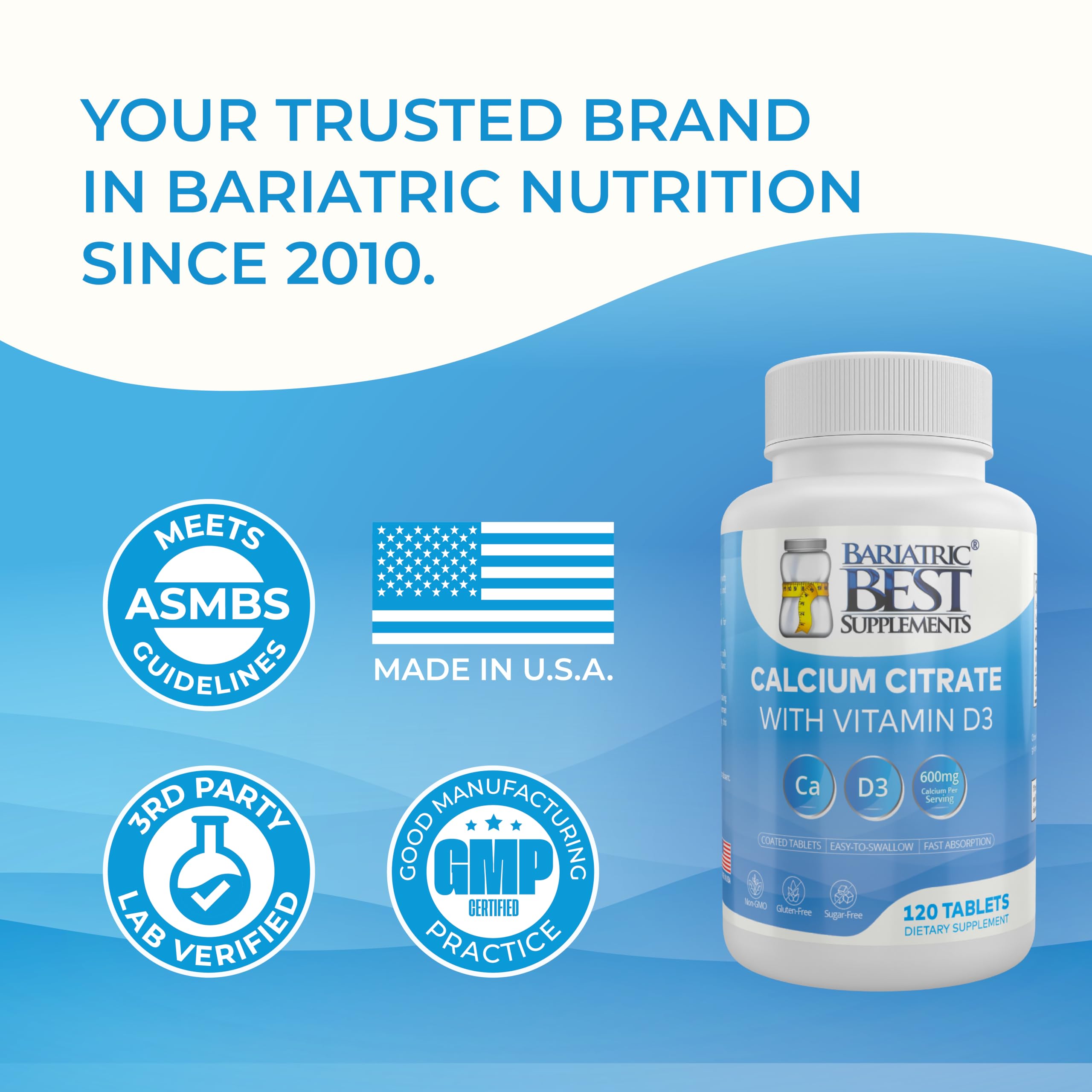 Absorption rapide grâce à la forme citrate pour une meilleure assimilation.