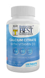 Bariatric Best Calcium Citrate avec D3, bouteille de comprimés, soutien des os et de la fonction musculaire.