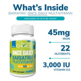 Capsule végétale digestible de Bariatric Choice, facile à avaler après le repas.