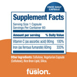 Boîte Bariatric Fusion de 60 capsules, format pratique pour le quotidien.