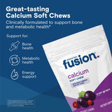 Gommes Bariatric Fusion calcium à mâcher canneberge-raisin: goût agréable et énergie durable.