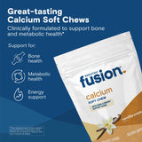 Texture douce des gommes Bariatric Fusion Calcium vanille pour un apport quotidien.
