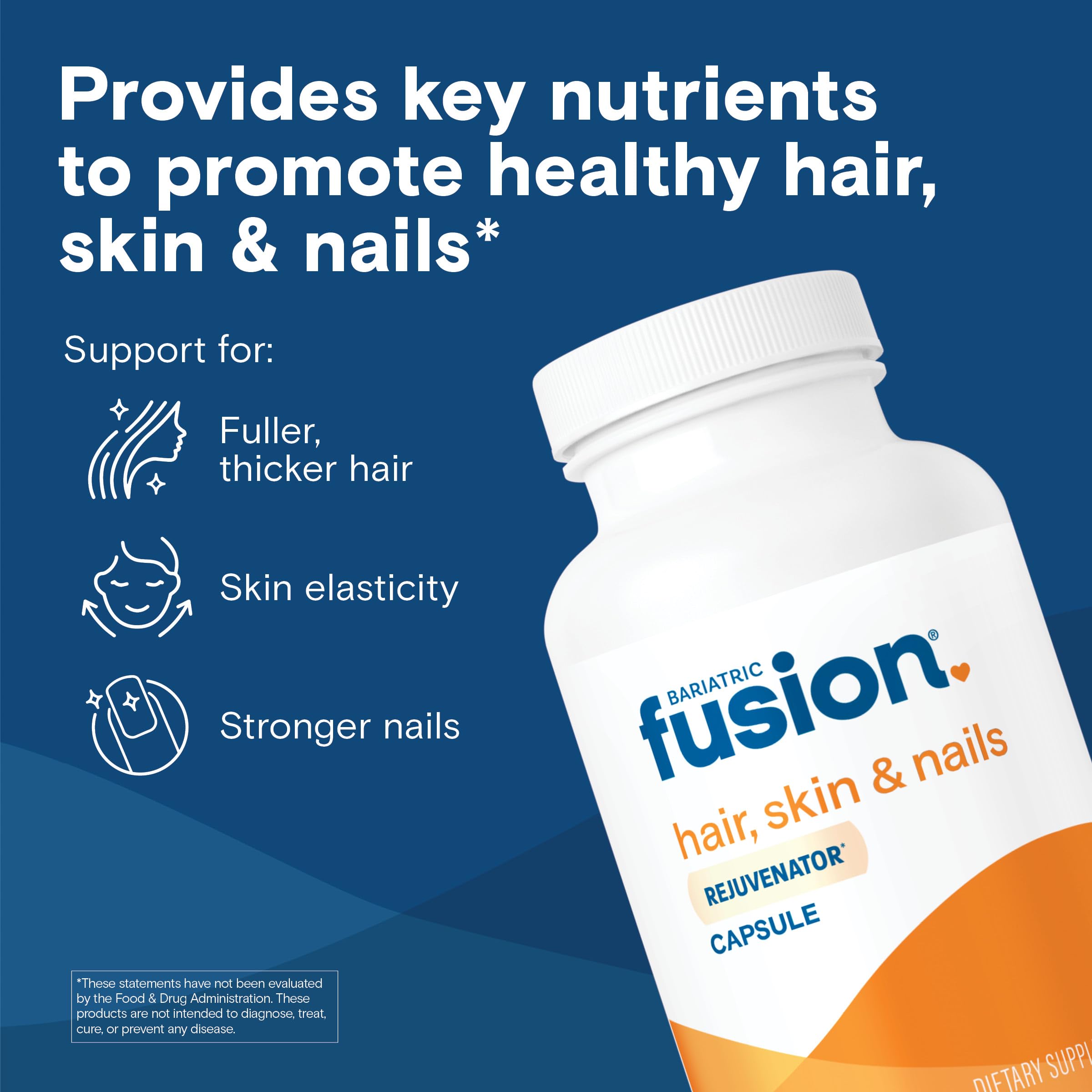 Bariatric Fusion ONE – Ingrédients clés biotine et zinc pour cheveux forts