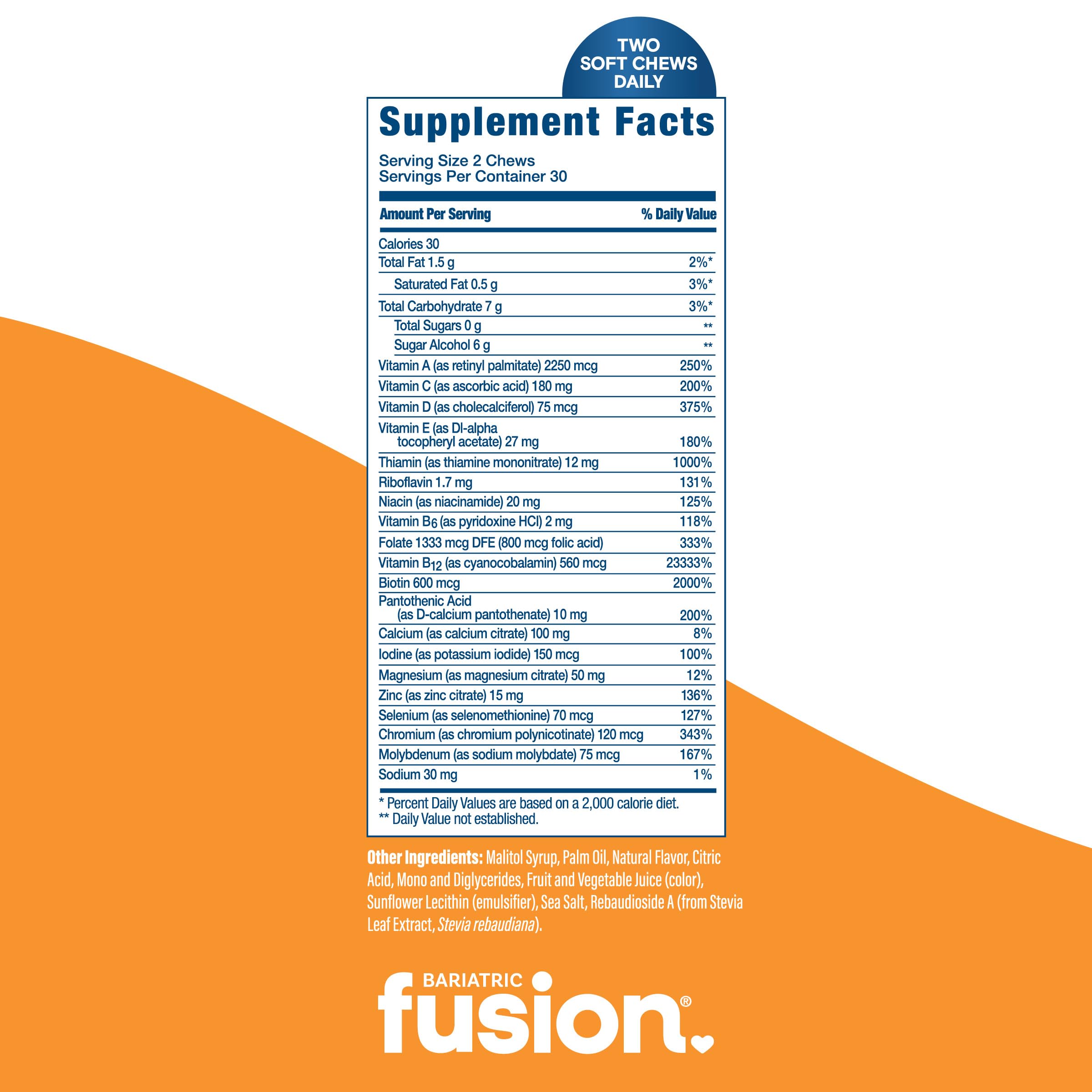 Bariatric Fusion Soft Chew Tropical Fruit – bouchée sans gluten pour votre routine.
