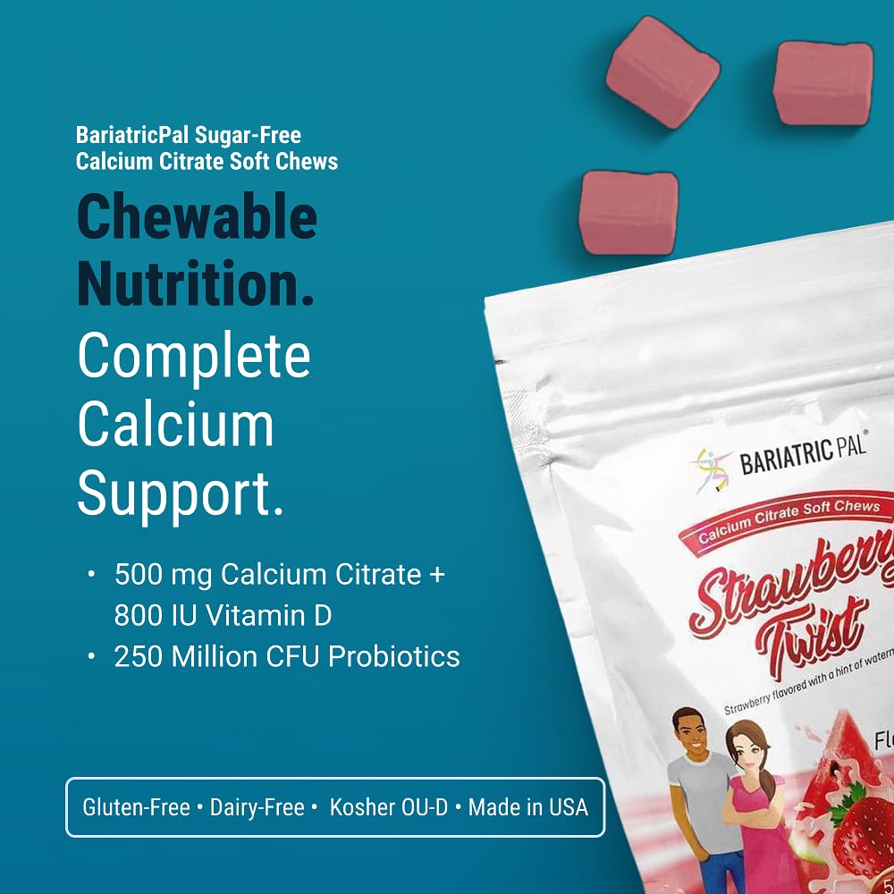 Portion pratique BariatricPal Strawberry Twist pour routine post-bariatrique